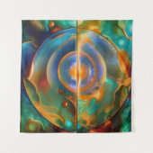 異世カラフル的抽象芸術 タペストリー (正面(横))