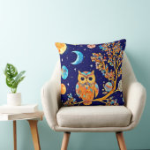 異世界のフクロウの芸術：天疑問に思の クッション (椅子)