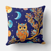 異世界のフクロウの芸術：天疑問に思の クッション (裏面)