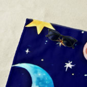 異世界のフクロウの芸術:天疑問に思の ビーチタオル (インサイチュ)