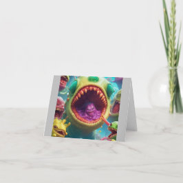 異世界の願い：奇妙なエイリアン誕生日 カード