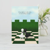 異人種間の友情がかわいいポーンズハパーソナライズされたグ サンキューカード (スタンド正面)