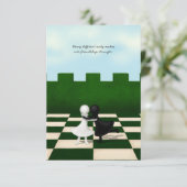 異人種間の友情がかわいいポーンズハパーソナライズされたグ 出欠カード (スタンド正面)