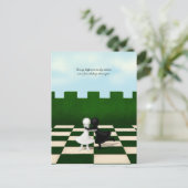 異人種間の友情がかわいいポーンズハパーソナライズされたグ 案内ポストカード (スタンド正面)