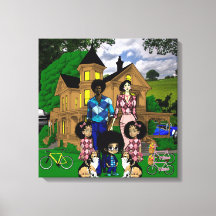 異人種間の家庭壁芸術