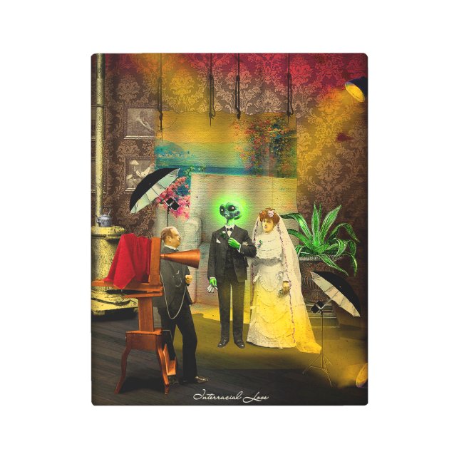 異人種間の愛 メタルプリント (正面)