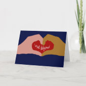 異人種間の挨拶状 カード (正面)