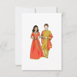 異人種間の結婚発表 サンキューカード