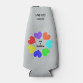 異人種間ラブレインボーハートカスタム ボトルクーラー (正面)