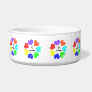 異人種間ラブレインボーハートドッグボウル ボウル