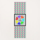 異人種間ラブレインボーハート ヨガマット (正面)