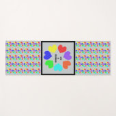 異人種間ラブレインボーハート ヨガマット (正面(横))