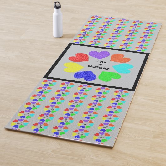 異人種間ラブレインボーハート ヨガマット (インサイチュ)
