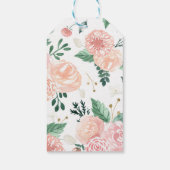 異人種間図解入りの、写真付きのカップル結婚式の引き出物ラベル ギフトタグ (裏面)