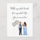 異人種間結婚のカップルのエンクロージャカード エンクロージャーカード (正面)