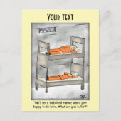 異化淡い色の黄色はがき ポストカード (正面)