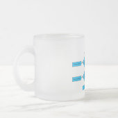 異向性フローチャートここにいる生物学のユーモア フロストグラスマグカップ (左)