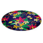 異国カラフルの花と離れのパターン-55667 カッティングボード (角)