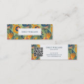 異国カラフル抽象芸術花模様 スキニー名刺 (正面/裏面)