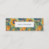 異国カラフル抽象芸術花模様 スキニー名刺 (正面)