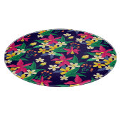 異国カラフル花柄–23021 カッティングボード (角)