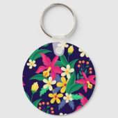 異国カラフル花柄–23021 キーホルダー (裏面)
