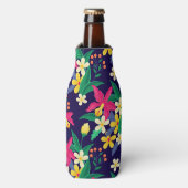 異国カラフル花柄–23021 ボトルクーラー (ボトル正面)