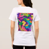 異国カラフル花柄–23148 トライブレンドTシャツ (裏面)