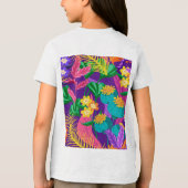 異国カラフル花柄–23148 トライブレンドTシャツ (裏面)