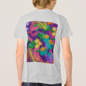 異国カラフル花柄–23148 トライブレンドTシャツ (裏面)