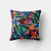 異国カラフル花柄–24367 クッション (裏面)