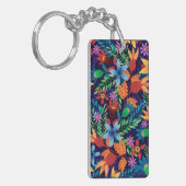異国カラフル花柄–32436 キーホルダー (正面左)