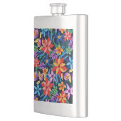 異国カラフル花柄–68578 フラスク (左)