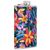 異国カラフル花柄–68578 フラスク (右)