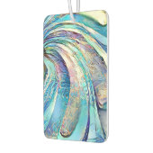 異国カラフル葉の花の渦巻き カーエアーフレッシュナー (左)