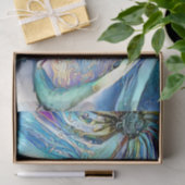 異国カラフル葉の花の渦巻き 薄葉紙 (ギフト)