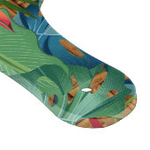 異国モノグラムの熱帯フローラ カッティングボード (角)