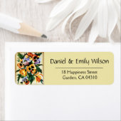 異国数々の色のパンジー ラベル (インサイチュ)