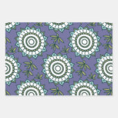 異国着色曼荼羅平板包み紙 ラッピングペーパーシート (正面)