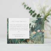異国素朴熱帯雨林結婚の詳細 エンクロージャーカード (スタンド正面)