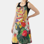 異国風の水彩シームレスな熱帯パターン エプロン (インサイチュ)