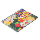 異国風の水彩シームレスな熱帯パターン ノートブック (左側)