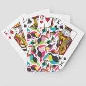 異国風ブラジルツーカンの鳥の背景 トランプ (裏面)