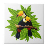 異国鳥 タイル (正面)