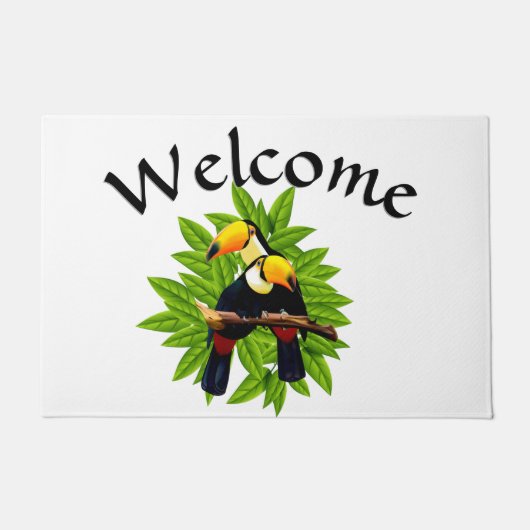 異国鳥 ドアマット (正面)