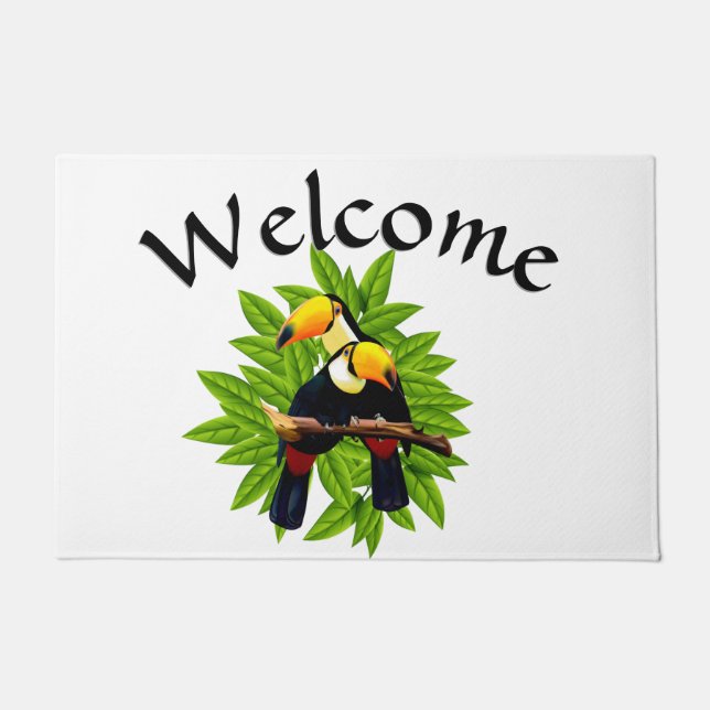 異国鳥 ドアマット (正面)