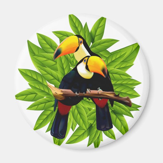 異国鳥 マグネット (正面)