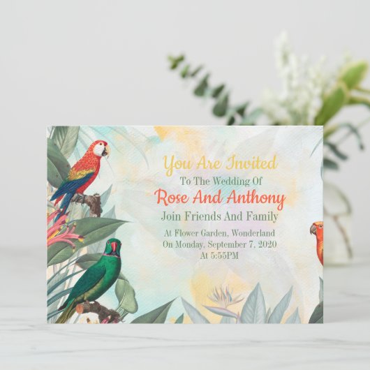 異国鳥 招待状 (スタンド正面)