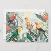 異国鳥 招待状 (裏面)