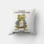 異常おもしろいカエルことわざ クッション (裏面)